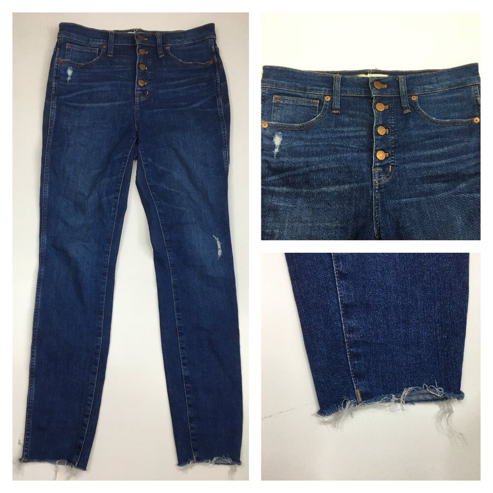 Women's Blue High-Waisted Jeans